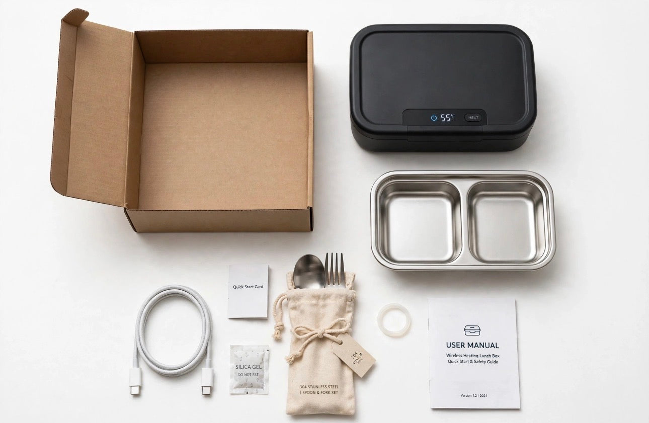 AuraBox PRO - Scaldavivande Ricaricabile Senza Fili